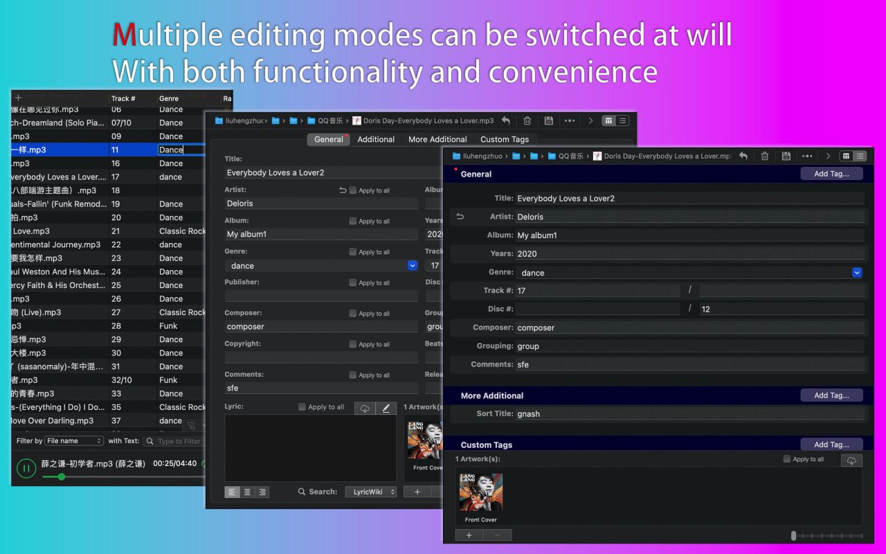 Multiple editing modes can be switched at will, With both functionality and convenience